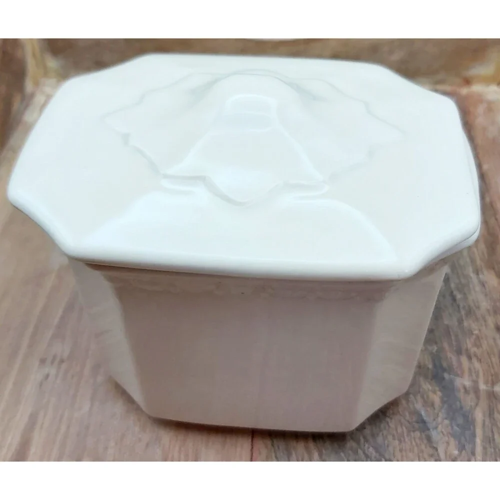 Vintage Syracuse China Econo-Rim Tan Restaurant Ware Sugar Bowls & Lid 1960